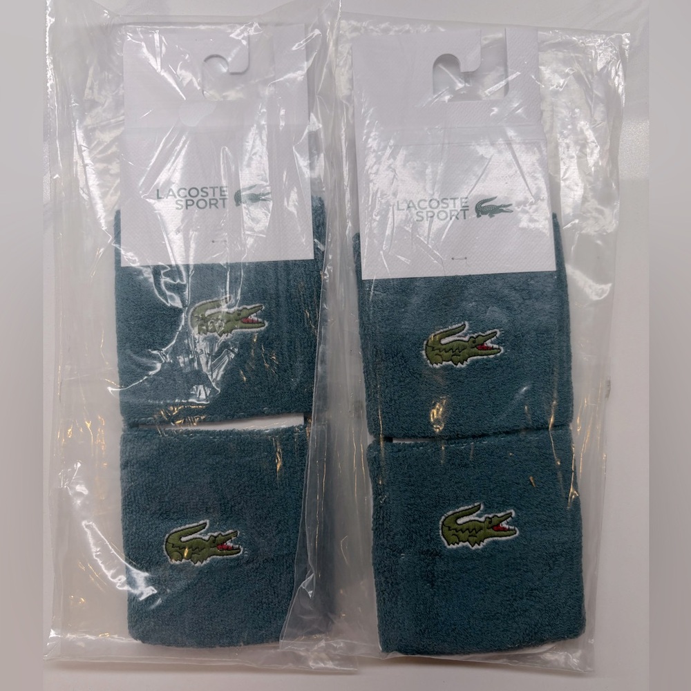 Lacoste Teal Sweat Wristband